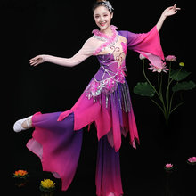 Chinese Folk Dance Women National Oriental Dance Costumes Yangko Dance Costume Colorful Silk Ribbon Dancing Costumes Q362 2024 - buy cheap