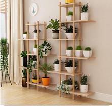 Indoor family use Nordic flower rack real wood balcony sitting room succulent green plants shelf floor - to - floor multi - laye 2024 - buy cheap