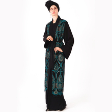 Vestido musulmán Abaya para mujer, ropa islámica de Malasia, Jilbab, Djellaba, Túnica musulmana, turco, Baju, Kimono, caftán, L215 2024 - compra barato