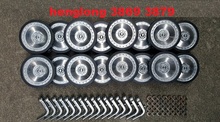 Henglong-conjunto de rodas de metal para tanque rc, peças para upgrade, 3869, 3869-1, 3879, 3879-1, 1/16 2024 - compre barato