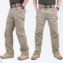 IX9-pantalones militares tácticos para hombre, pantalón de combate, SWAT, con bolsillos de algodón, informal, para Paintball al aire libre 2024 - compra barato