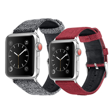 Correa para apple watch de 44mm, 40mm, 42mm y 38mm, correa de cuero genuino para iwatch series 5/6/SE/4/3/2/1, pulsera 2024 - compra barato