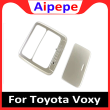ABS Хромированная матовая Передняя Задняя лампа для чтения декоративная рамка Накладка для Toyota Voxy Noah R80 2014 2015 2016 2017 2018 2024 - купить недорого