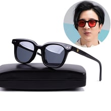 Korean Brand Design Gentle Women Classic Acetate Square Sunglasses Men Sun Glasses with Colored Lens UV400 Protection Sunglass 2024 - buy cheap