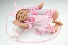 18Inches 45CM Lifelike Soft Silicone Baby Reborn Doll Girls Boys Girls Boys Gifts 1/4 Newborn Babies Doll Bonecas 2024 - buy cheap
