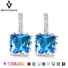 MISANANRYNE Fashion Earrings for Women Shining Square Zircon Wedding Earrings Jewelry Accessories boucle d'oreille brincos 2024 - buy cheap