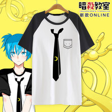 Camiseta manga curta de algodão ansatsu kyoushitsu, camiseta masculina e feminina koro 2024 - compre barato