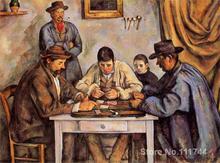 Pintura a óleo Do Retrato Os Jogadores de Cartas Detalhadas por Paul Cezanne art venda pintados à Mão de Alta qualidade 2024 - compre barato