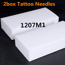 maquiagem 100Pcs 7M1 Assorted Flat Shaders Disposable Tattoo Needle 2016 Needle Permanent Makeup agujas tatuaje tatuagem 2024 - buy cheap