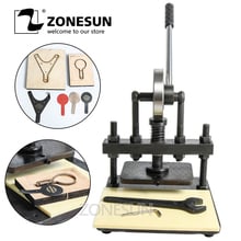ZONESUN 20x14cm Hand leather cutting machine photo paper embosser PVC sheet mold cutter manual leather mold /Die cutting machine 2024 - buy cheap