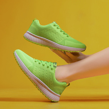FEOZYZ-Zapatillas de correr ligeras para mujer, zapatos femeninos de talla grande 35-42, de punto, transpirables, para verano 2024 - compra barato