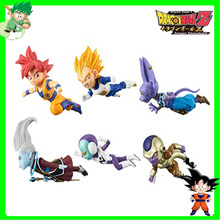 8X5 см 6 стилей Dragon Ball Z Goku Vegeta Birus Fliesa King WCF фигурка "Dragon Ball" игрушка для мальчиков ПВХ Модель Аниме Коллекция детская игрушка 2024 - купить недорого