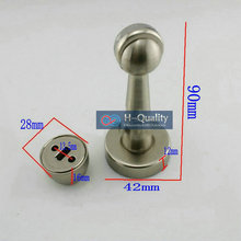 2PCS/Lot 90MM Long Elongated Type Stainless Steel Magnetic Door Stop 2024 - buy cheap