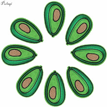 Pulaqi 10PCS Avocado Iron On Cartoon Embroidery Patches For Clothes Patch Stickers On Backpack T-Shirt DIY Cheap Wholesale F 2024 - buy cheap