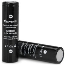 2 Unids/lote KeepPower Li-ion de 3200 mAh 3.7 V 18650 Flat Top IMR Recargable Linternas de Baterías Baterías de Envío Gratis 2024 - compra barato