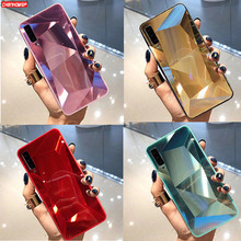 3D Алмазный зеркальный чехол для Samsung Galaxy A50 A30 A40 A10 A20 A70 M10 M20 M30 A7 2018 A750 роскошные чехлы Мягкий ТПУ чехол Fundas 2024 - купить недорого