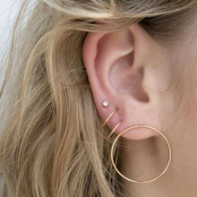 2019 Fashion Style New Stud Earring For Women Ear Set 3 Pairs/set Personality Gold Color Geometric Earring Jewelry Wholesale 2024 - buy cheap