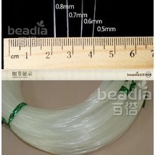 Cordón para abalorios, cuerda de pesca de 15-30 metros, 0,5mm, 0,6mm, 0,7mm, 0,8mm 2024 - compra barato