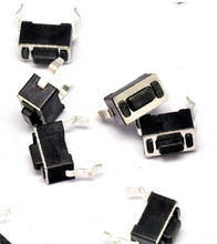 1000PCS/LOT 3 * 6 * 4.3MM Tact Switch 2 feet of vertical black Environmental 2024 - buy cheap