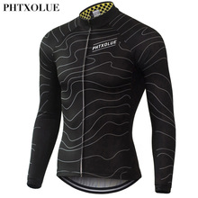 Phtxolue Winter Thermal Fleece Cycling Jersey Warm Pro Mtb Long Sleeve Men Bike Wear Clothing Maillot QY064 2024 - buy cheap