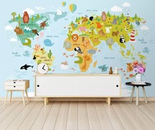 Nordic contracted hand-painted cartoon balloon aircraft children's room background wall 2024 - buy cheap