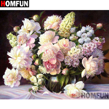 HOMFUN Full Square/Round Drill 5D DIY Diamond Painting "flower" Embroidery Cross Stitch 5D Home Decor Gift A07659 2024 - buy cheap