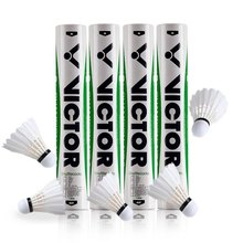 Victor CHAMPION NO.3 Badminton Shuttlecock Duck Feather professional Flying Stability Durable Birdies Ball Battledore Speed 77 2024 - buy cheap
