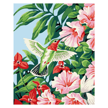 Pintura por números DIY dropshipping, 40x50 50x65cm, colibríes y flores de animales, regalo hecho a mano para adultos, regalo único, decoración del hogar 2024 - compra barato