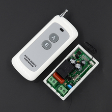 AC 220V 1CH 10A Wireless Remote Control Lighting Switch System Receiver Transmitter 2 Buttons Waterproof Remote 315mhz 433.92mhz 2024 - buy cheap