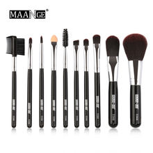 MAANGE New 10pcs Makeup Brushes Set Synthetic Hair Professional Eye Shadow Powder Foundation Brush Make Up Cosmetic Tools Kit 2024 - buy cheap