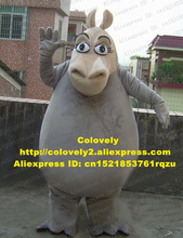 Quiet Gray Madagascar 2 Escape Africa Gloria Shermary Geriya Mort-Mort Hippo River Horse Hippopotamus Mascot Costume ZZ1107 FS 2024 - buy cheap