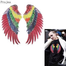 Prajna Rainbow Wings Sequin Patches Color Sewing Iron On Patches For Clothes Fabric Jeans Jacket Patches Angel Applique Fashion 2024 - buy cheap