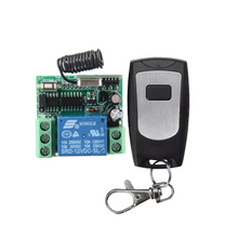 Interruptor de Control remoto inalámbrico RF, transmisor impermeable con batería + RECEPTOR + funda, cc 12V 10A 1 CH 2024 - compra barato