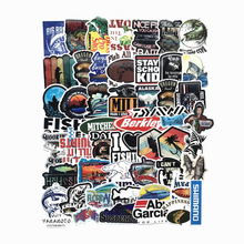 50 PCS outdoor fishing enthusiasts  Stickers For Laptop Skateboard Luggage Car Styling Bike  Doodle Decals Cool Waterproof 2024 - buy cheap