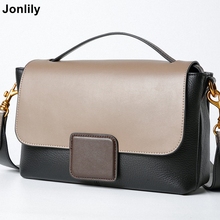 Jonlily Women's Genuine Leather Handbag Real Leather Small Square Shoulder Bag Day Clutches Purse Messenger Bag -KG063 2024 - buy cheap