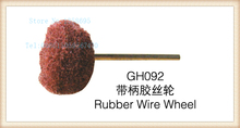 Hot GH092 rubber wire wheel polishing wheels handle Wire Wheel100pcs/pack jewelry tools,Mounted Cloth Wheel Brushes,jewellery to 2024 - buy cheap