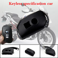 Funda de cuero Real para llave de coche BMW, carcasa para mando a distancia de arranque sin llave, para K1600, R1200GS, R1200R, R1200RT, LC 2024 - compra barato