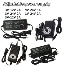 Universal power adapter Adjustable AC to DC 1V-24V 3V-12V 3V-24V 9V-24V display screen voltage Regulated supply adatpor 2A 3A 5A 2024 - buy cheap
