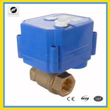 CWX-25S 3/4'' DN20 2-way brass mini motorized ball valve with manual override function and position indicator DC12v CR01 2 wire 2024 - buy cheap