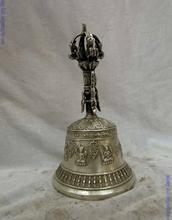 China Tibet silver carved buddha King Kong Buddhist bell Sculpture Statue 2024 - buy cheap