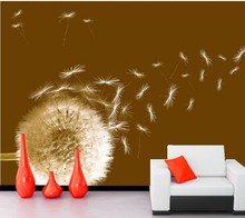 Custom 3d wallpaper mural,TV backdrop Modern Dandelion wallpaper,restaurant  living room bedroom sofa wall a large wallpaper 2024 - buy cheap