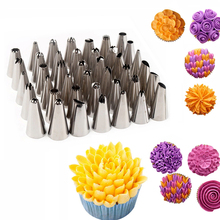 41 PCS/Set Metal Icing Pastry Piping Nozzles Tips Set Fondant Cake Decorating Tools 2024 - buy cheap