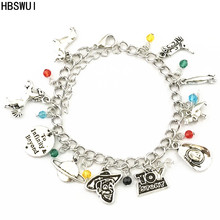 Hbswui pulseira com pingente clássica anime tv filmes joia de metal de alta qualidade fashion cosplay presentes para mulher e homem menina 2024 - compre barato