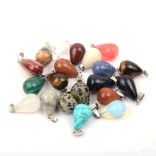 Wholsale Stone Pendant Water Drop Shape Pendants Opal/Malachite Charms for  Necklaces Jewelry Making 13*18 mm 2024 - buy cheap