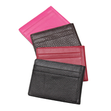 Genuine Leather Mini Credit Card Wallet Purse Card Holders Super Slim Soft Wallet Men Wallet 2024 - buy cheap