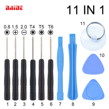 11 in 1 Opening Tools Kit , Pry Repair Tool With Pentalobe T4 Screwdriver for iPhone 4 5 6 Galaxy S4 MOTO Nokia 100set 2024 - buy cheap