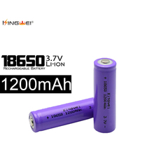 Gran descuento de 100 piezas/LOT18650 recargable de 3,7 V Battery1200mAh para LED linterna envío gratis 2024 - compra barato