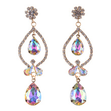 JERPVTE Wedding Jewelry Charm Luxury Pendant Statement Earrings For Women Bohemian Shiny Fashion Drop Dangle Earring Wholesale 2024 - buy cheap