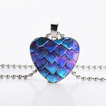 2022 New Dragon Egg Heart Pendant Necklaces For Women Men Choker Necklace Beads Chains Glass Jewelery 2024 - buy cheap