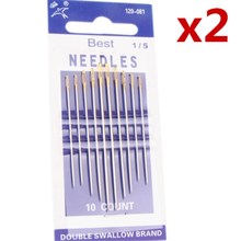 2Pack=(10pcs) High Quality Needles Pins Bodking Leather Sewing Stitch Thread Harness Craft Hand Stitch Tool AA7374 2024 - buy cheap